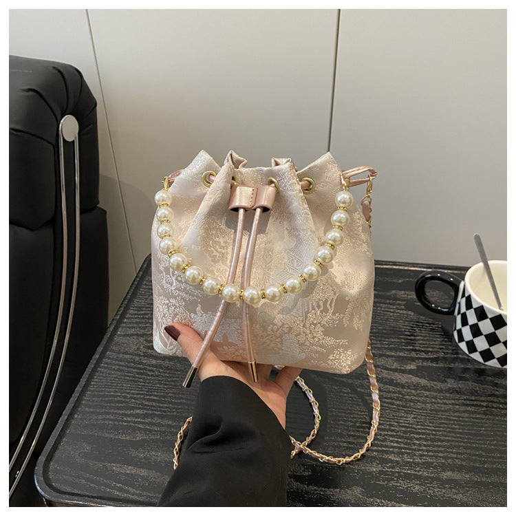 Elegant Drawstring Handbag