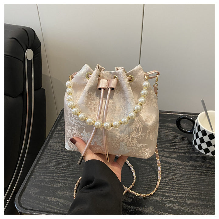 Elegant Drawstring Handbag
