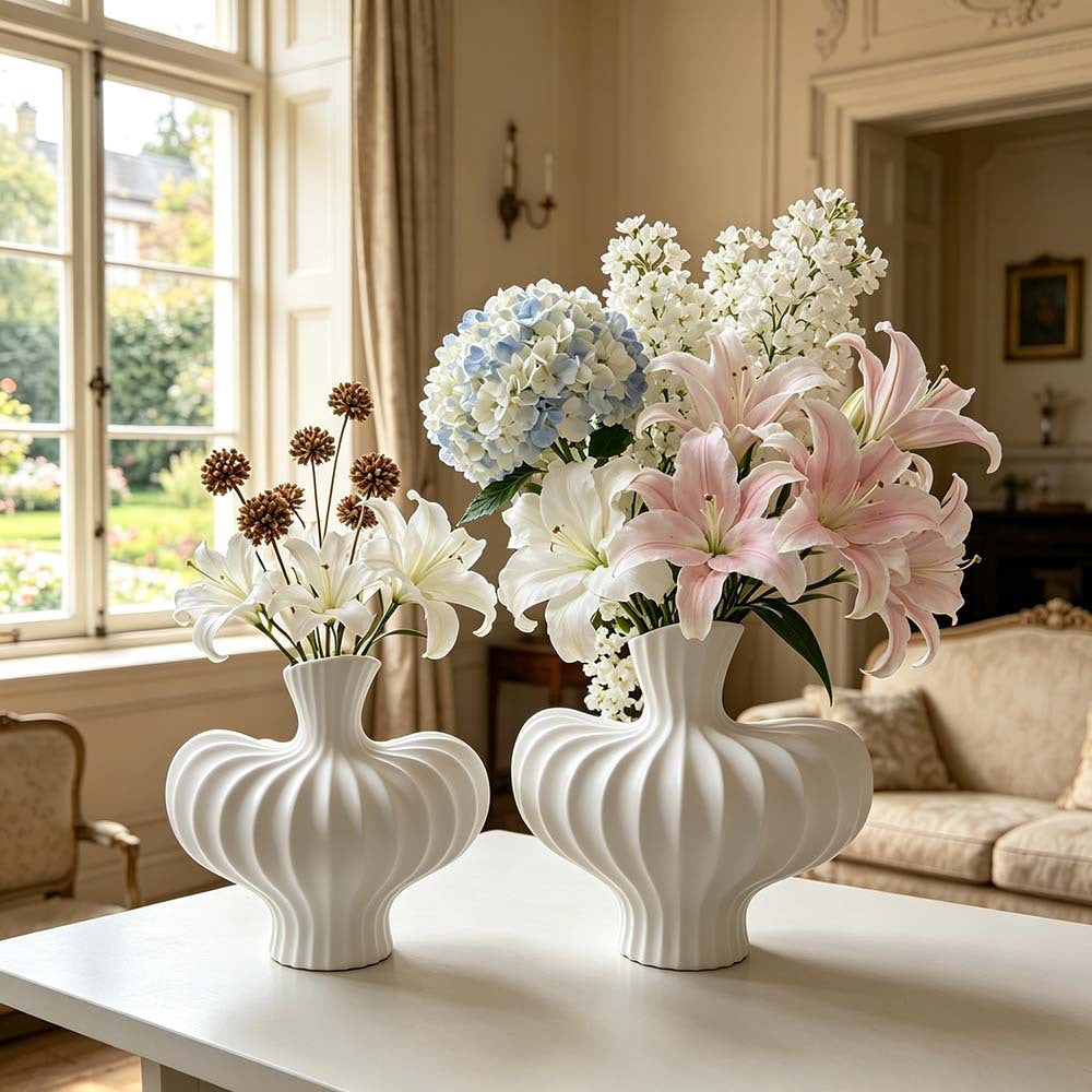 Sculptural Decorative Centerpiece Vase Kalsten