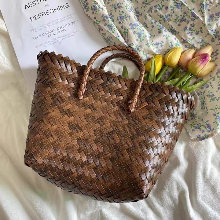 Elegant Woven Tote Bag Kalsten