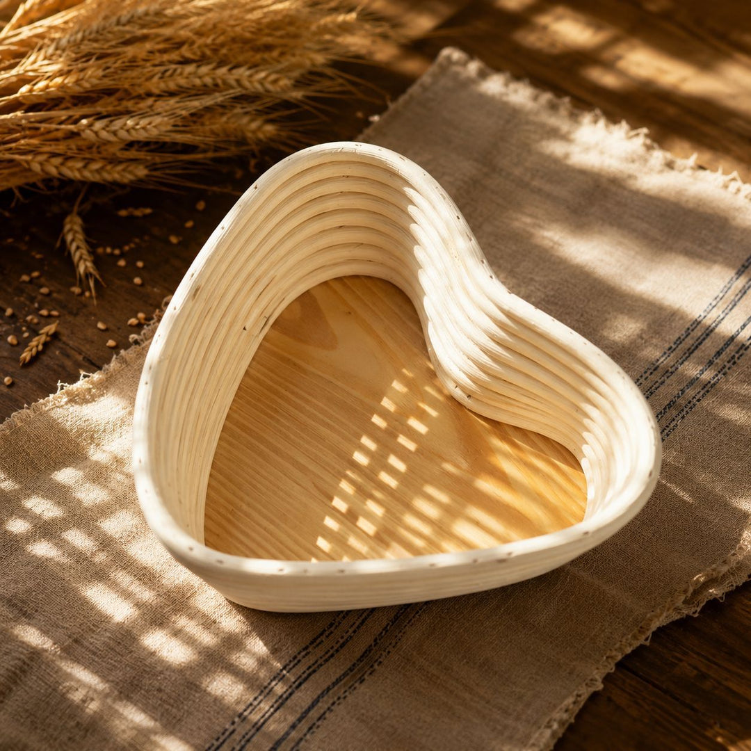 Artisan Heart-Shaped Woven Storage Basket Kalsten
