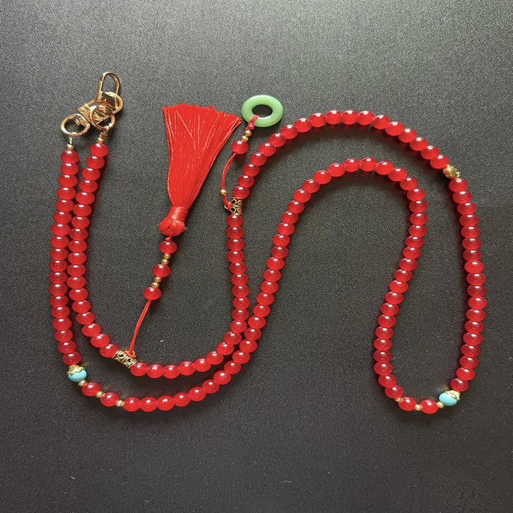 Beaded Eyewear Chain with Tassels Kalsten