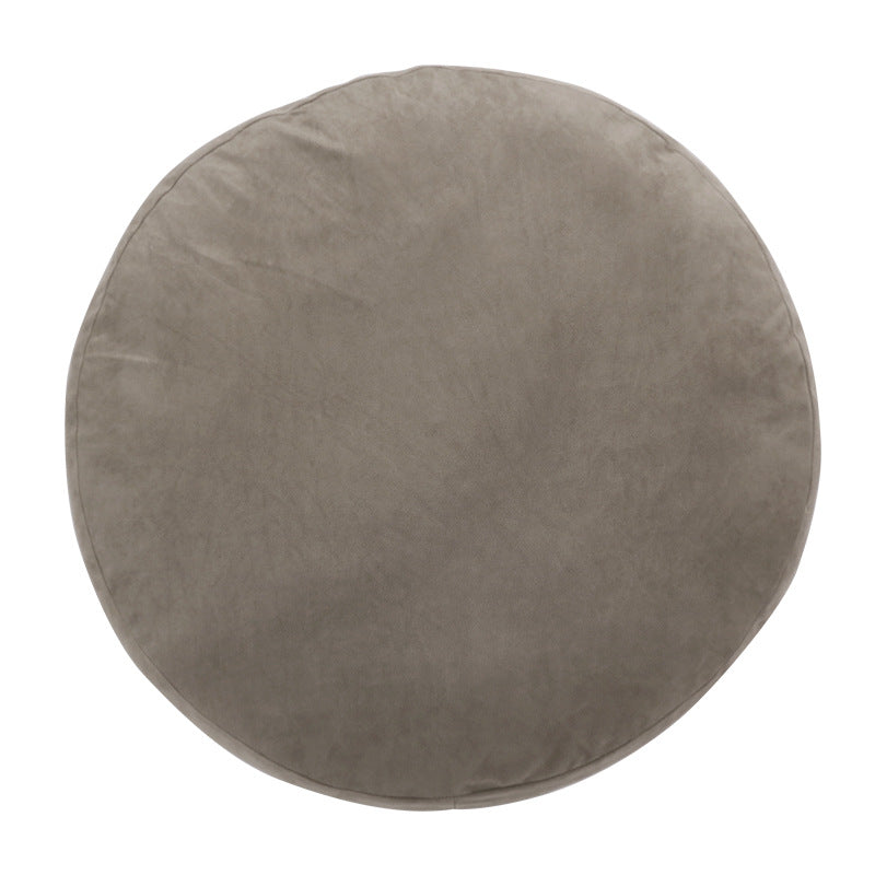 Floor cushion pouf with shape-stable filling and removable cover