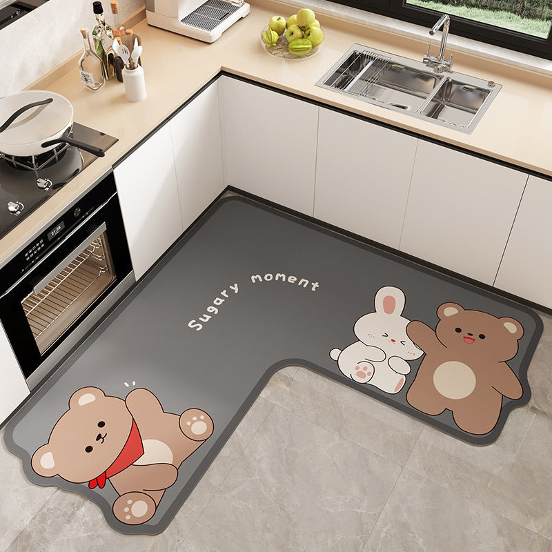 Cartoon-Themed Kitchen Mat Kalsten