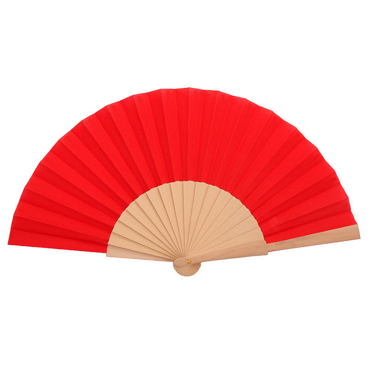 Ladies folding hand fan made of airy material with intricate folds Kalsten