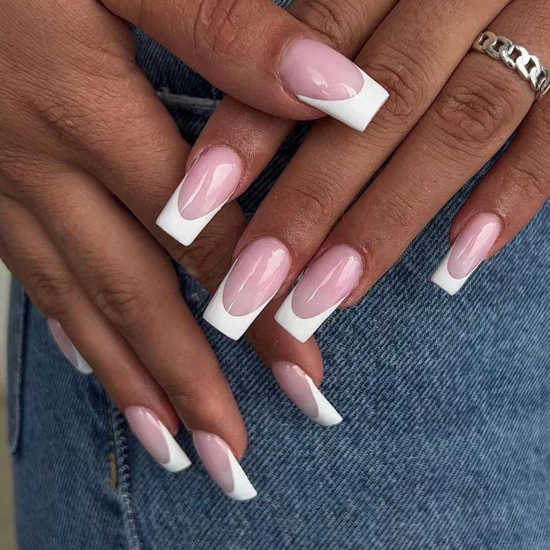 Artistic Nail Art with French Tip Design Kalsten
