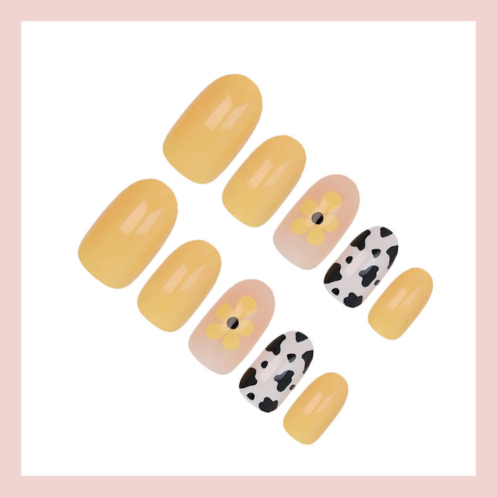 Art nail set with floral and trendy animal patterns Kalsten