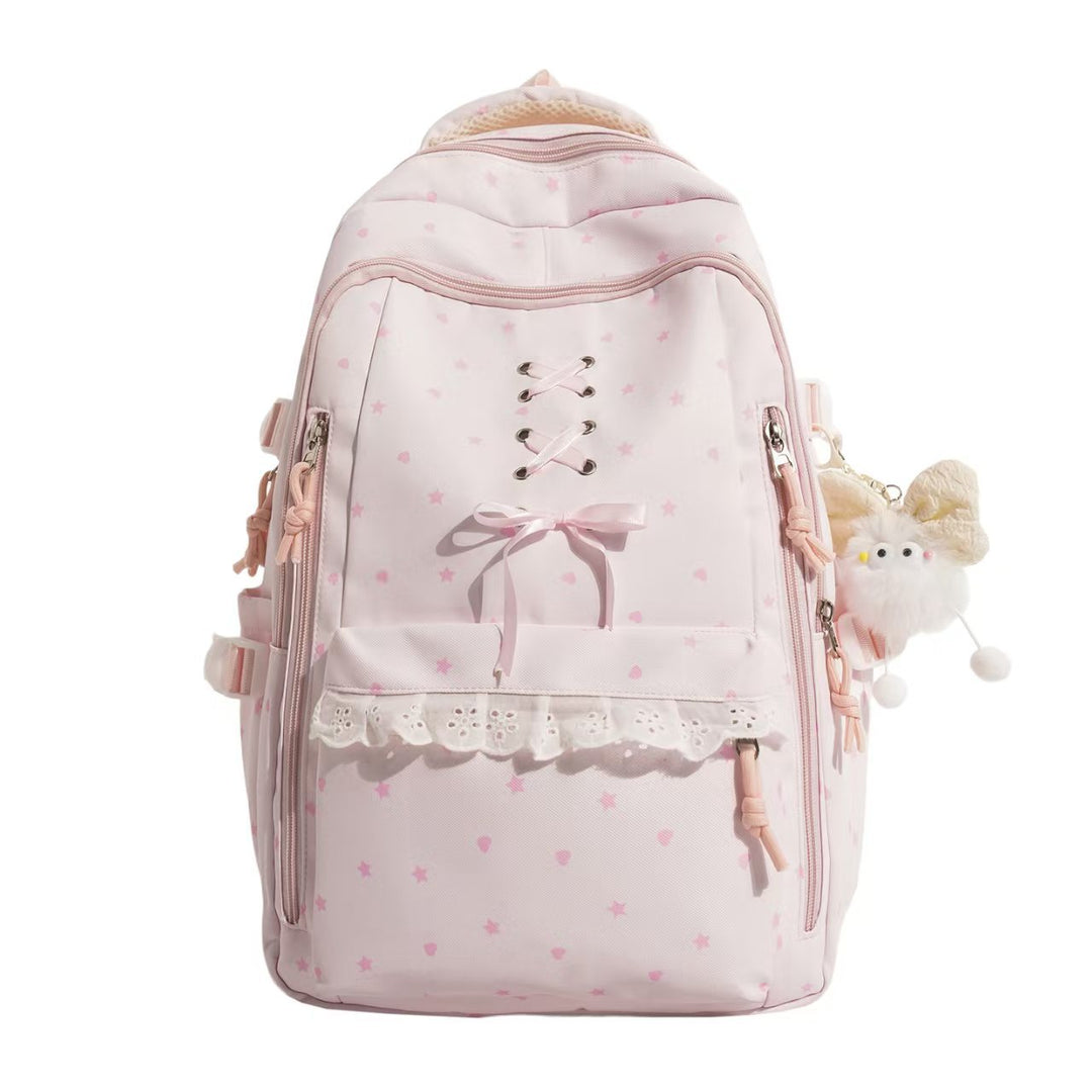 Lace-Up Detail School Backpack Kalsten