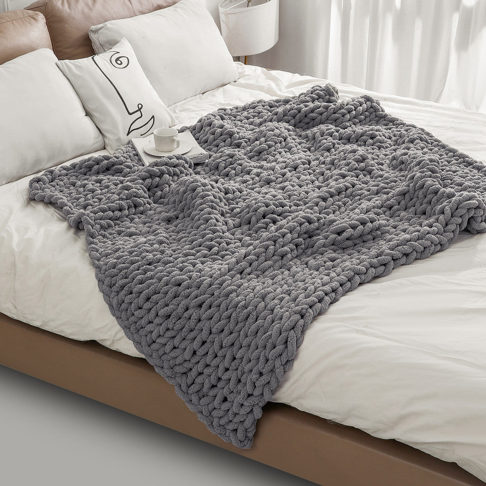 Chunky Knitted Blanket Kalsten