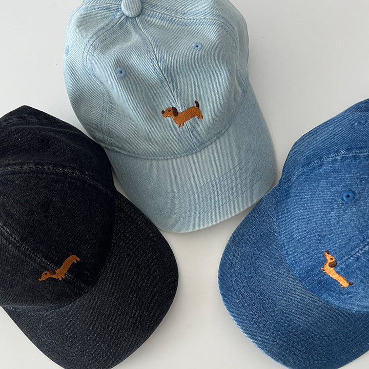 Women's Casual Embroidered Dog Theme Baseball Cap Kalsten