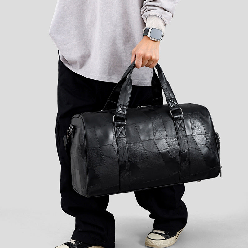 Premium Leather Weekender Duffel Bag Kalsten