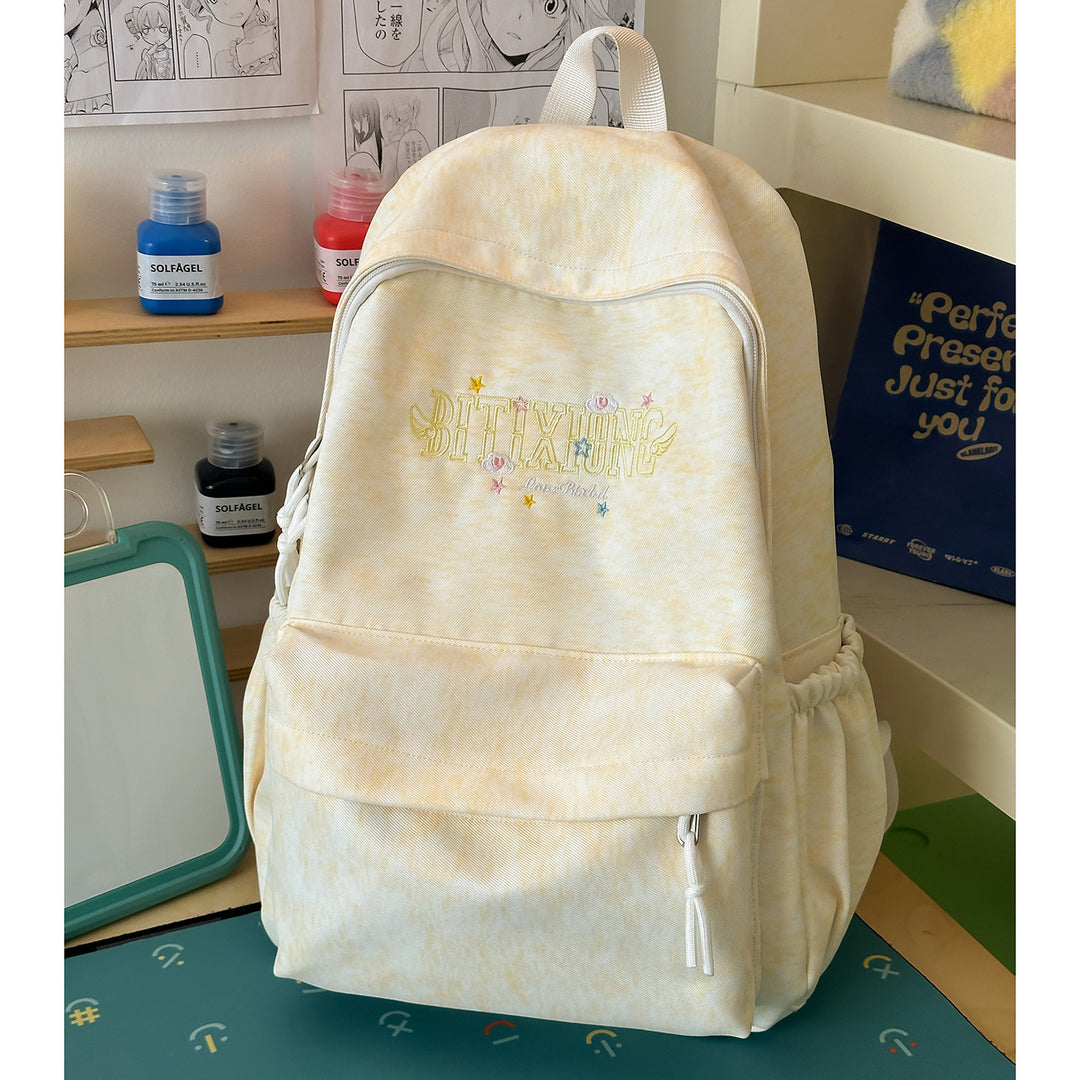 Casual Canvas Backpack with Keychain Kalsten