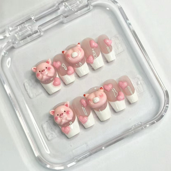 Premium Glittering Press-On Nail Extensions Kalsten
