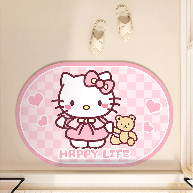 Cute Cartoon-Themed Bath Rug