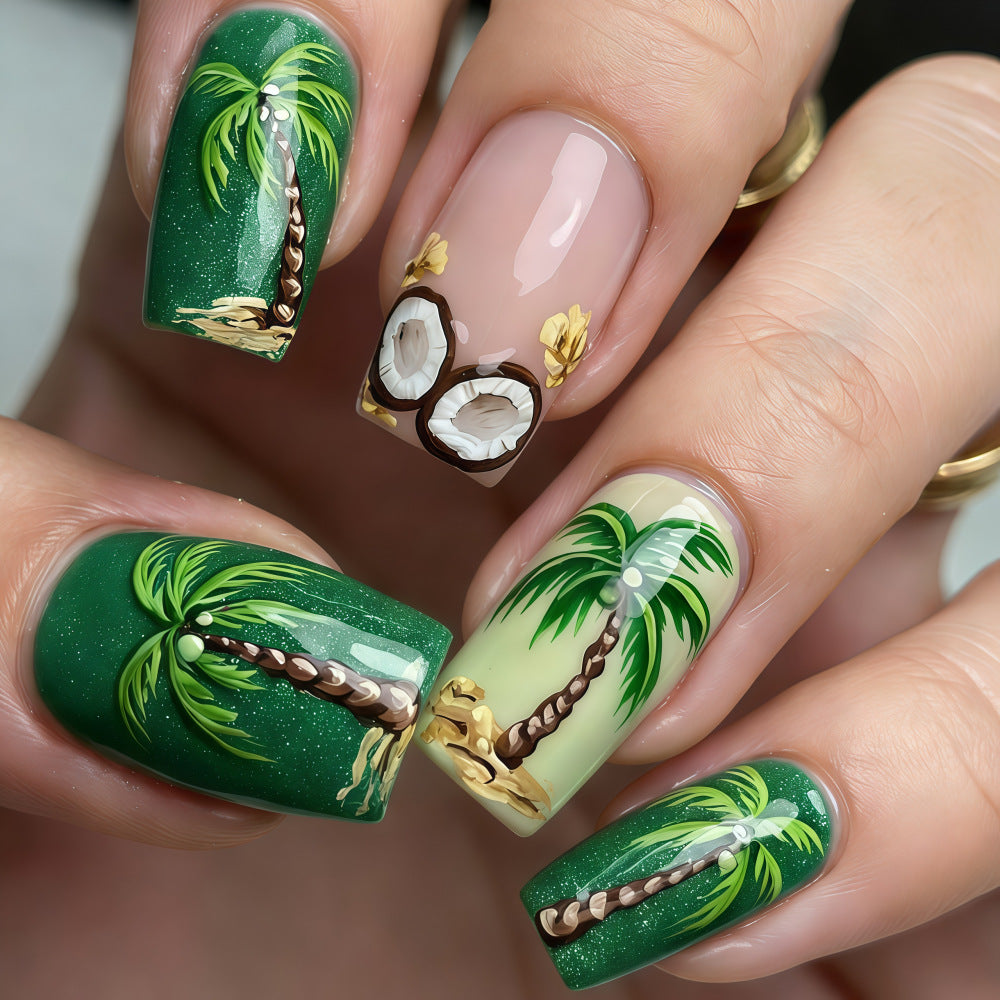 Tropical Style Artificial Nails Kalsten