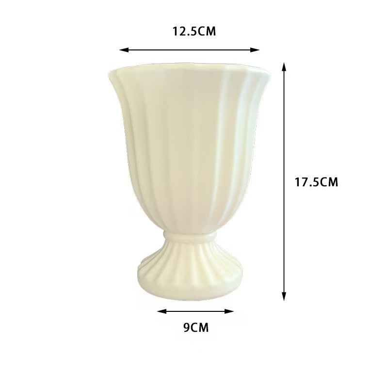 Decorative Ribbed Flower Vase Kalsten