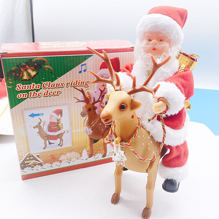 Parachuting Santa Claus Hanging Christmas Ornament With Fabric Canopy And Decorative Suspension Cords