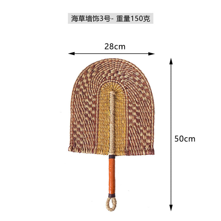 Ladies hand-woven fan made of natural material Kalsten