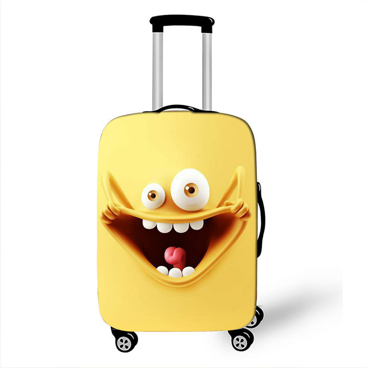 Unisex Hard-shell suitcase with funny cartoon face Kalsten