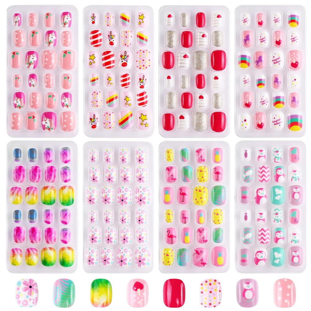 Playful Press-On Nail Tips Set