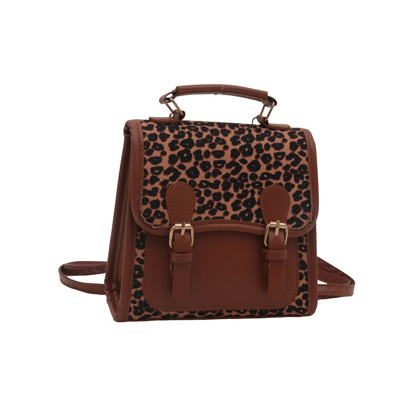 Chic Leopard Print Satchel Crossbody Bag Kalsten