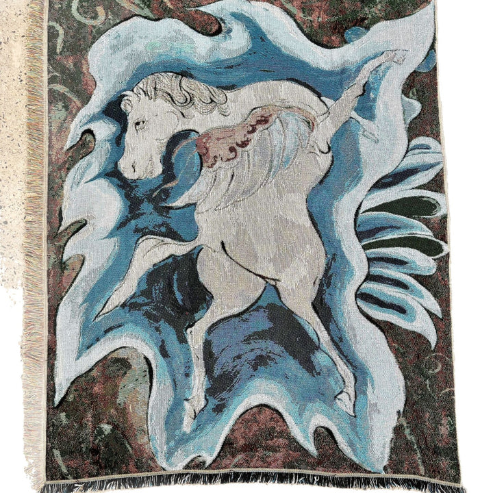 Artistic Unicorn-Themed Tapestry Blanket