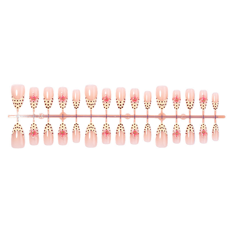 Polka Dot and Floral Press-On Nail Collection Kalsten
