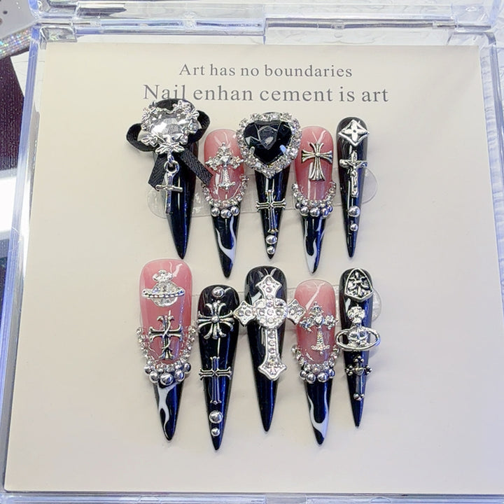 Gothic Inspired Decorative Nail Art Set