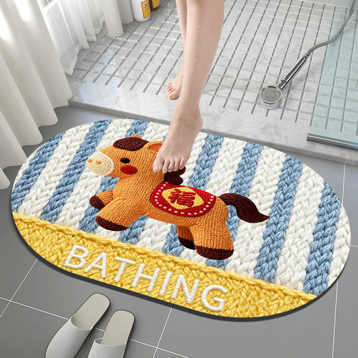 Cute Bear Shaped Welcome Mat