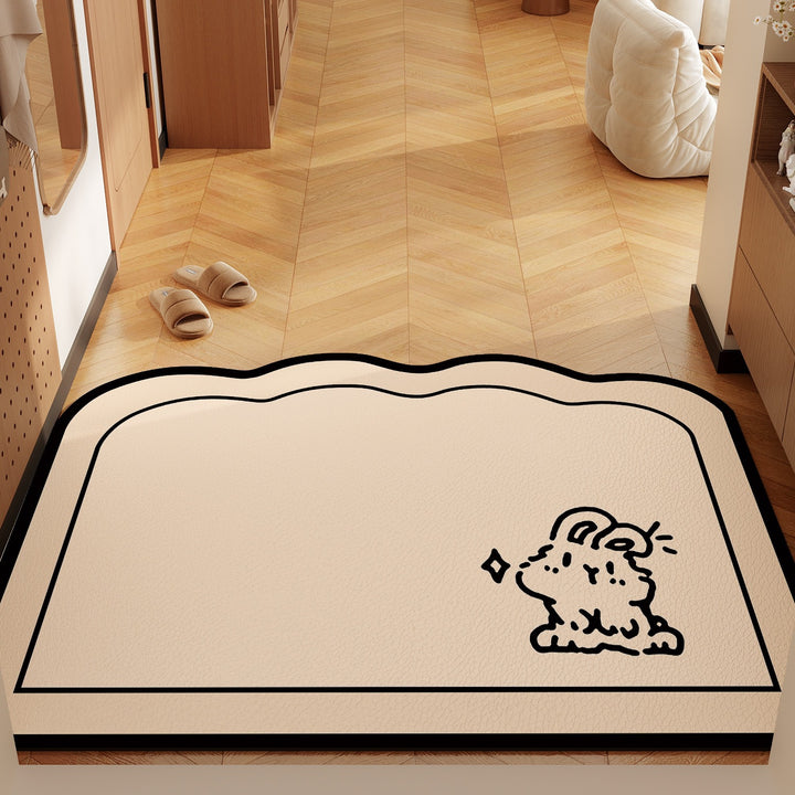 Playful Bunny-Themed Mat