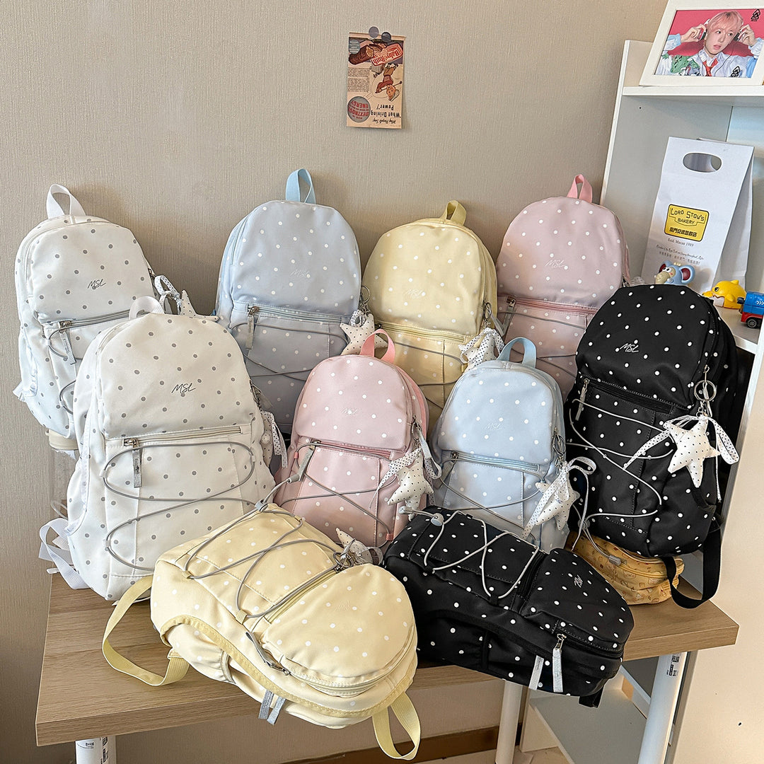 Casual Polka Dot Mini Backpack Kalsten