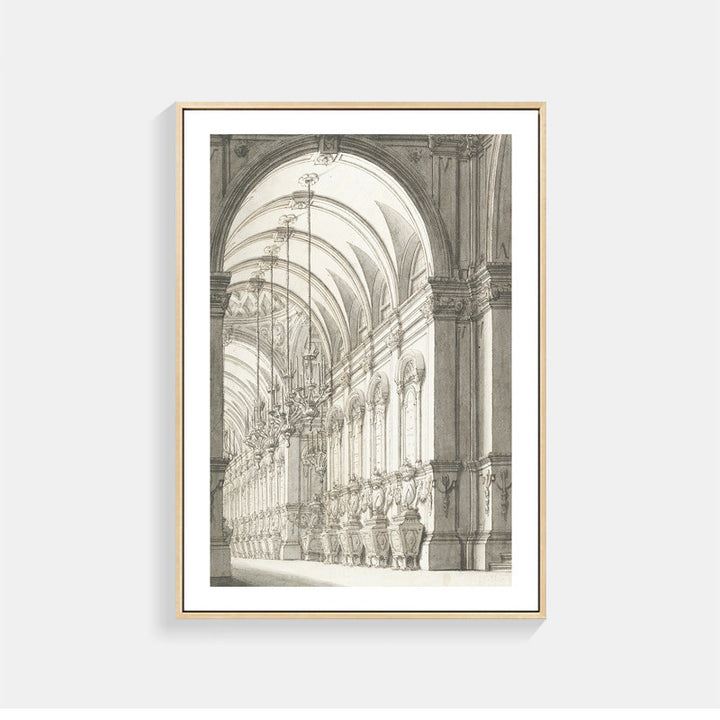 Architectural Sketch Art Print for Walls