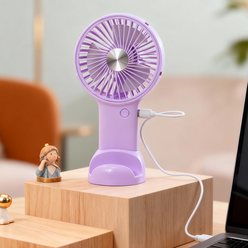 Women's portable handheld fan with variable speed control and ergonomic design Kalsten
