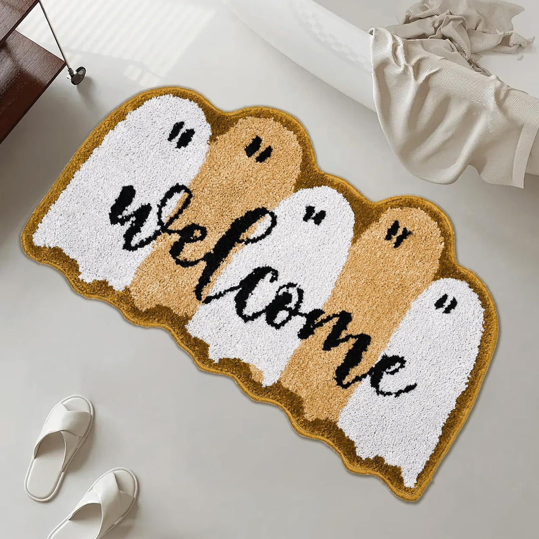 Halloween-Themed Ghost Bath Mat Kalsten
