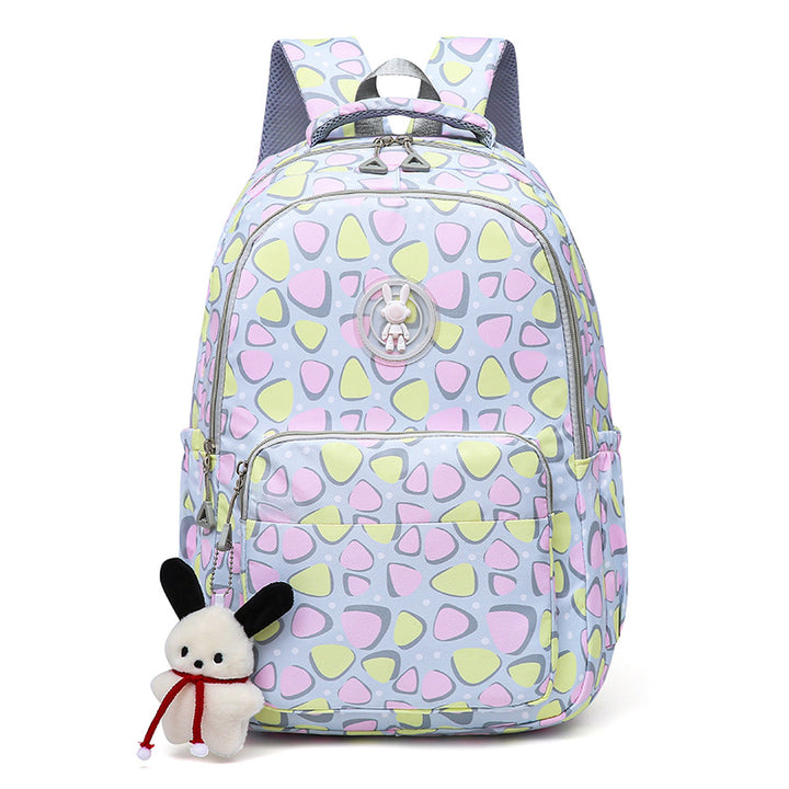 Cheerful school backpack with unique patterns and practical compartments Kalsten