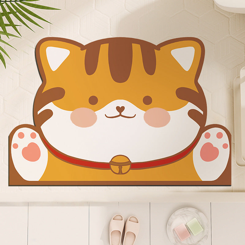 Cute Cartoon Dog-Shaped Bath Mat Kalsten