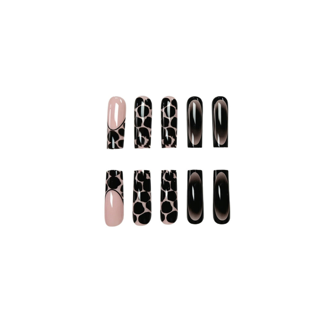 Creative 3D Leopard Print Acrylic Nail Art Extensions Kalsten