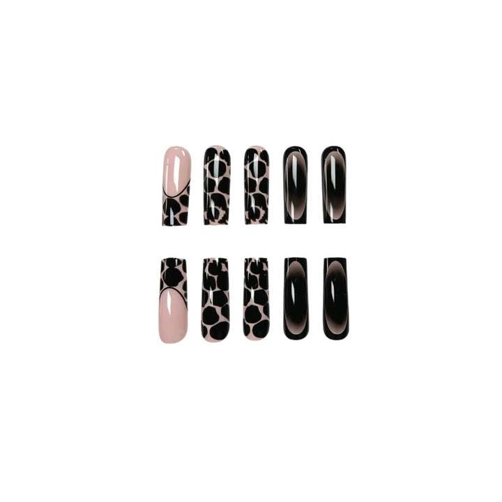 Creative 3D Leopard Print Acrylic Nail Art Extensions Kalsten