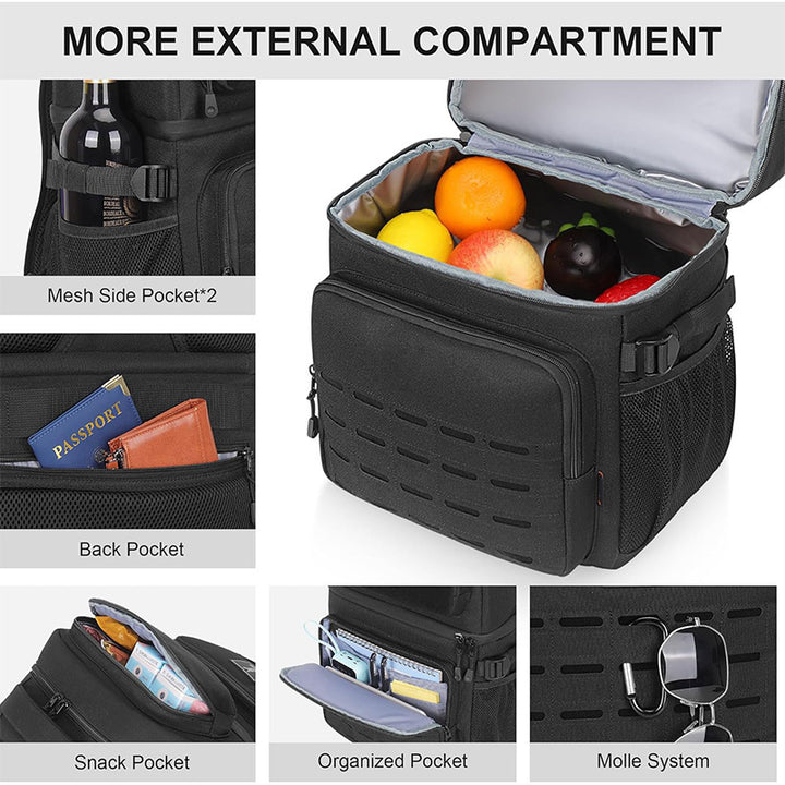 Multifunctional Tactical Backpack with Water Bottle Holder Kalsten