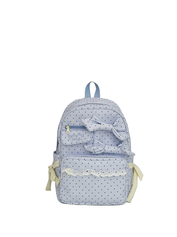 Backpack with Playful Bows and Practical Storage Solutions Kalsten