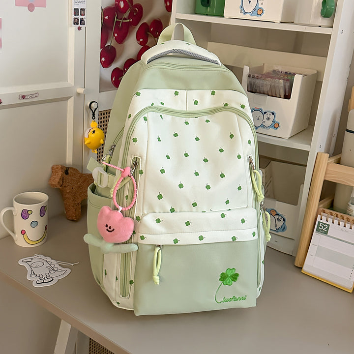 Playful Floral-Themed School Backpack Kalsten