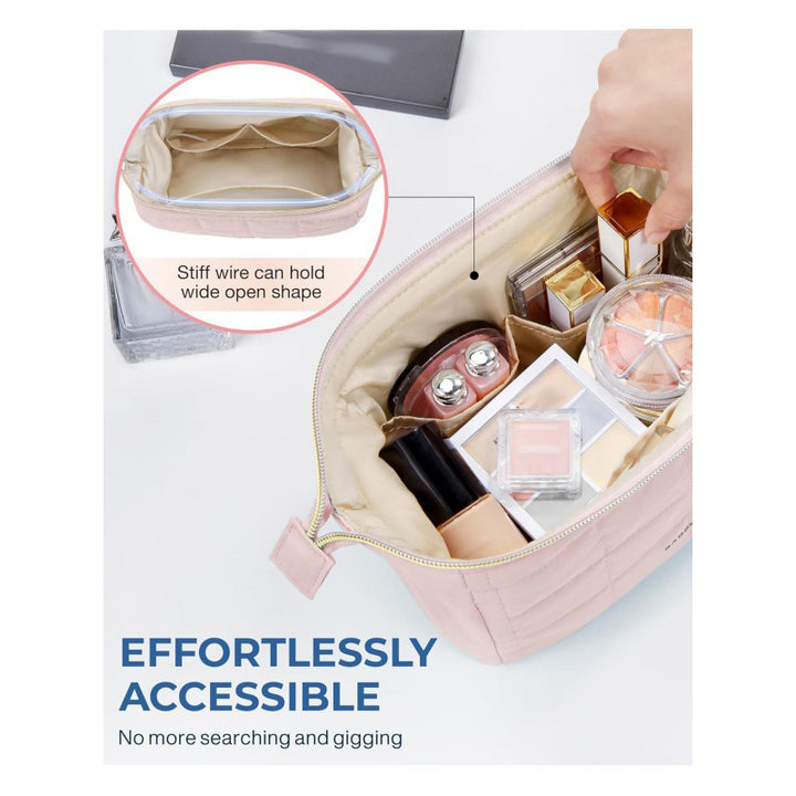 Quilted Cosmetic Organizer Bag Kalsten