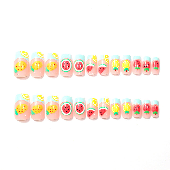 Fun Fruit-Themed Acrylic Nail Art Kalsten