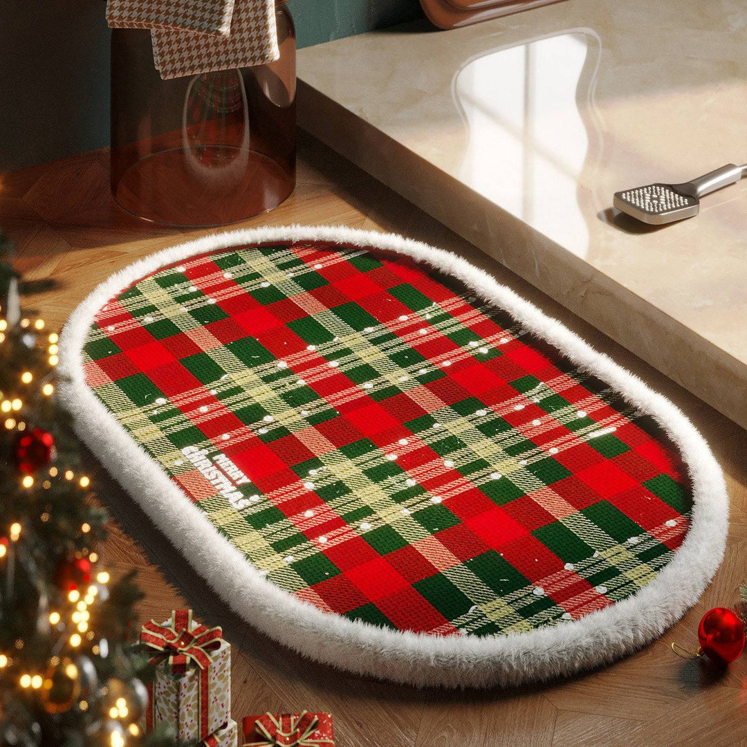 Christmas-Themed Decorative Bath Mat