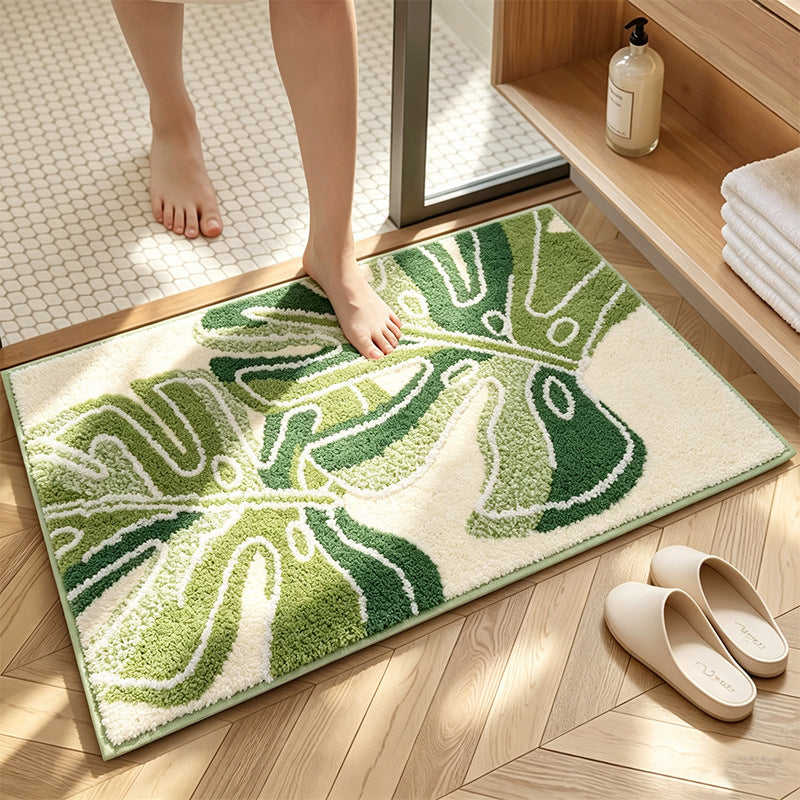 Botanical Print Area Rug for Home Decor
