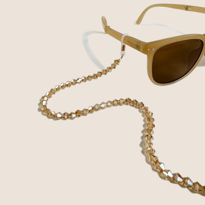 Beaded Eyewear Chain with Clear Tips Kalsten