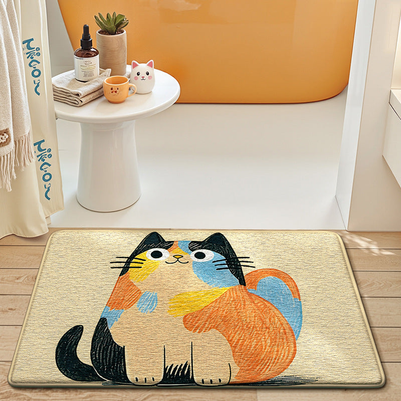 Cute Bunny-Themed Bath Mat