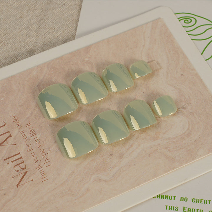 Glossy Short Press-On Nail Set Kalsten