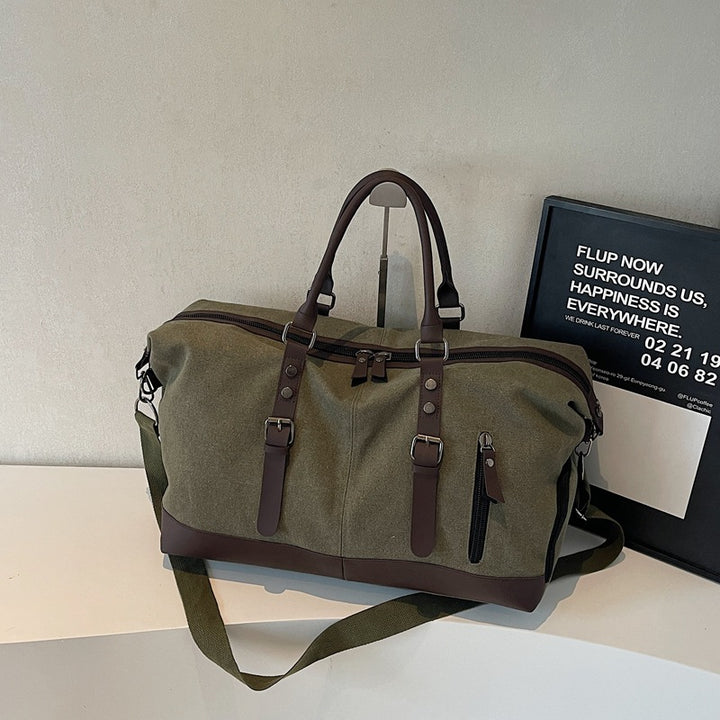 Multi-Functional Canvas Weekend Duffle Bag Kalsten