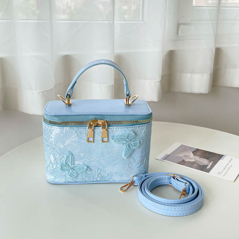 Elegant Floral Embossed Handbag